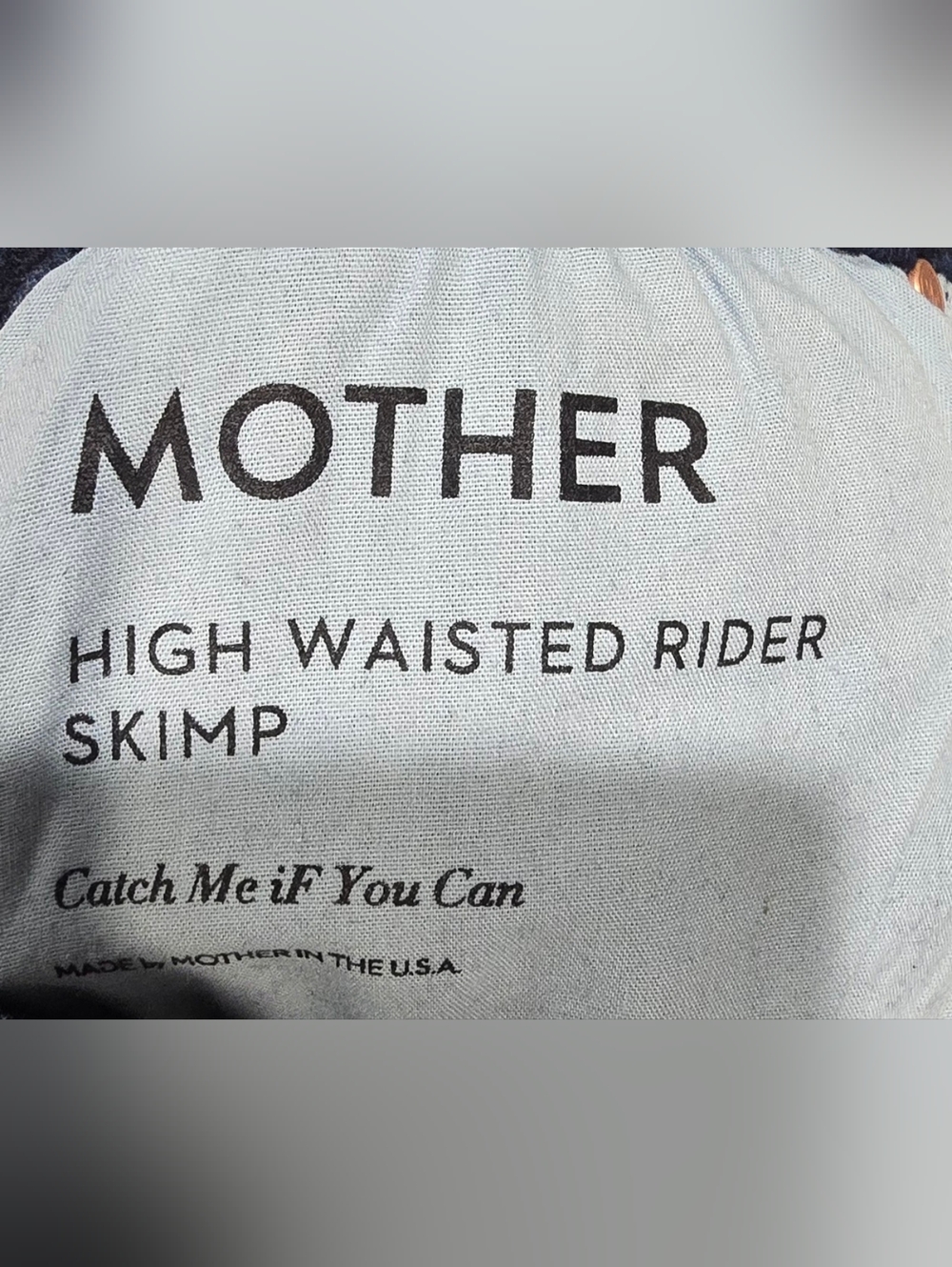 MOTHER High Waisted Rider Skimp Straight Leg Jeans Size 27 - Picture 9 of 9